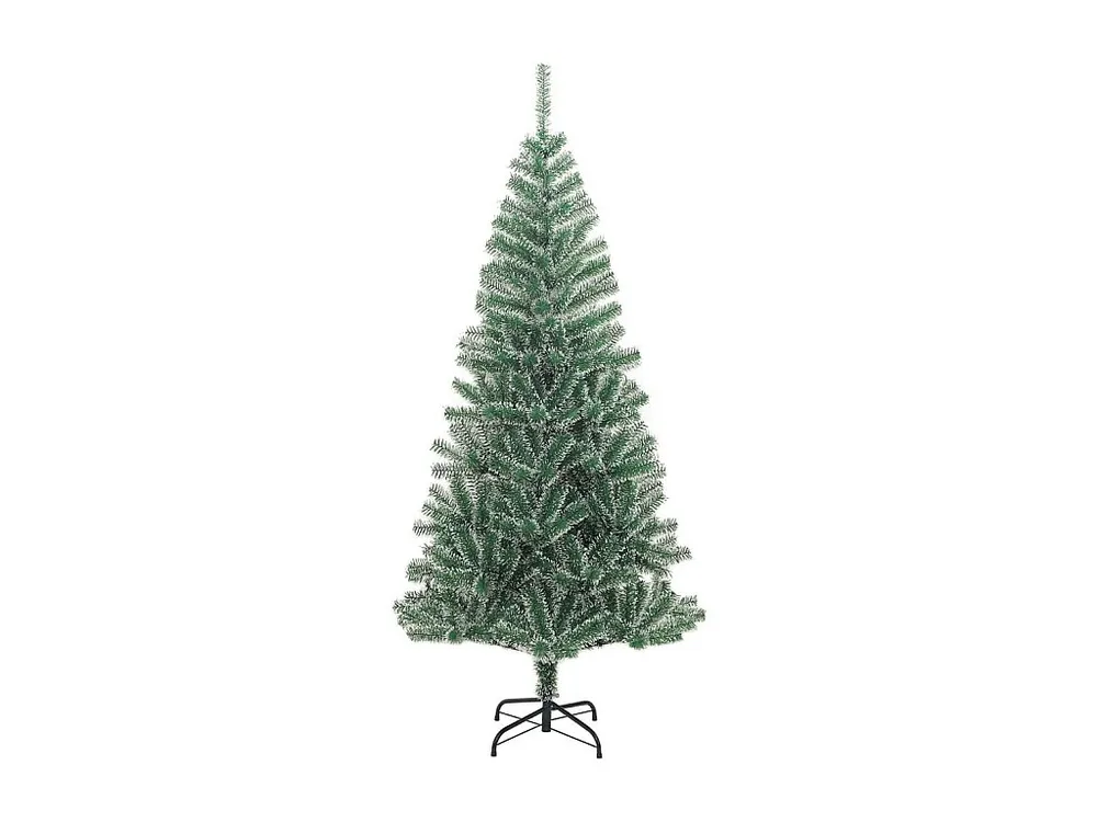 Árvore de Natal artificial com flocos de neve 180 cm verde Altura 1.2 Metros