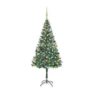 Árvore de Natal artificial com luzes LED/bolas/pinhas 180 cm Urban Jungle
