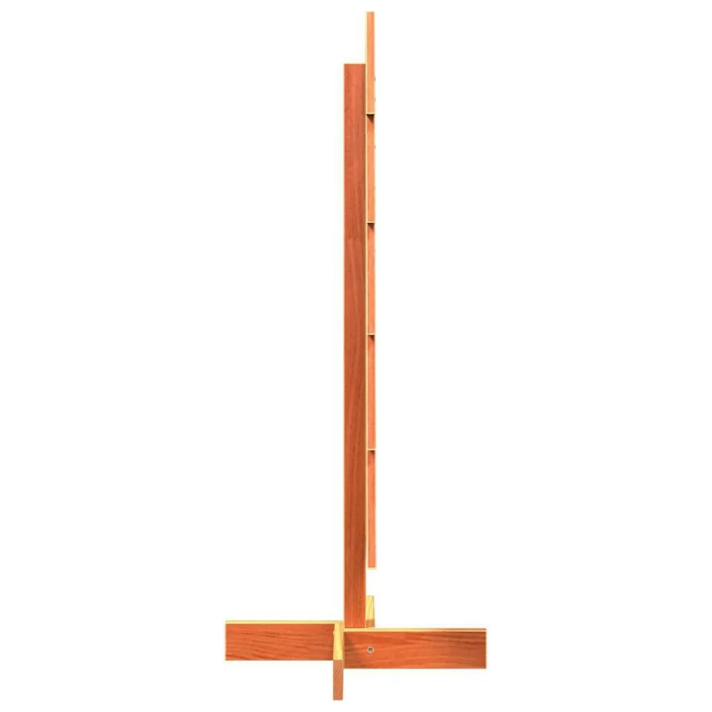 Árvore de Natal decorativa 100 cm pinho maciço castanho-mel com Luzes LED Brancas Quentes