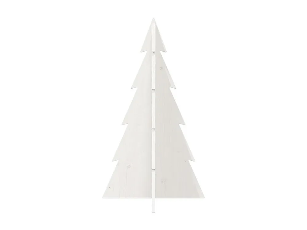 Árvore Premium Árvore Natal decorativa 80 cm madeira de pinho maciç branco