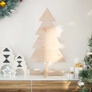 Árvore Premium Árvore de Natal decorativa 80 cm madeira de pinho maciç