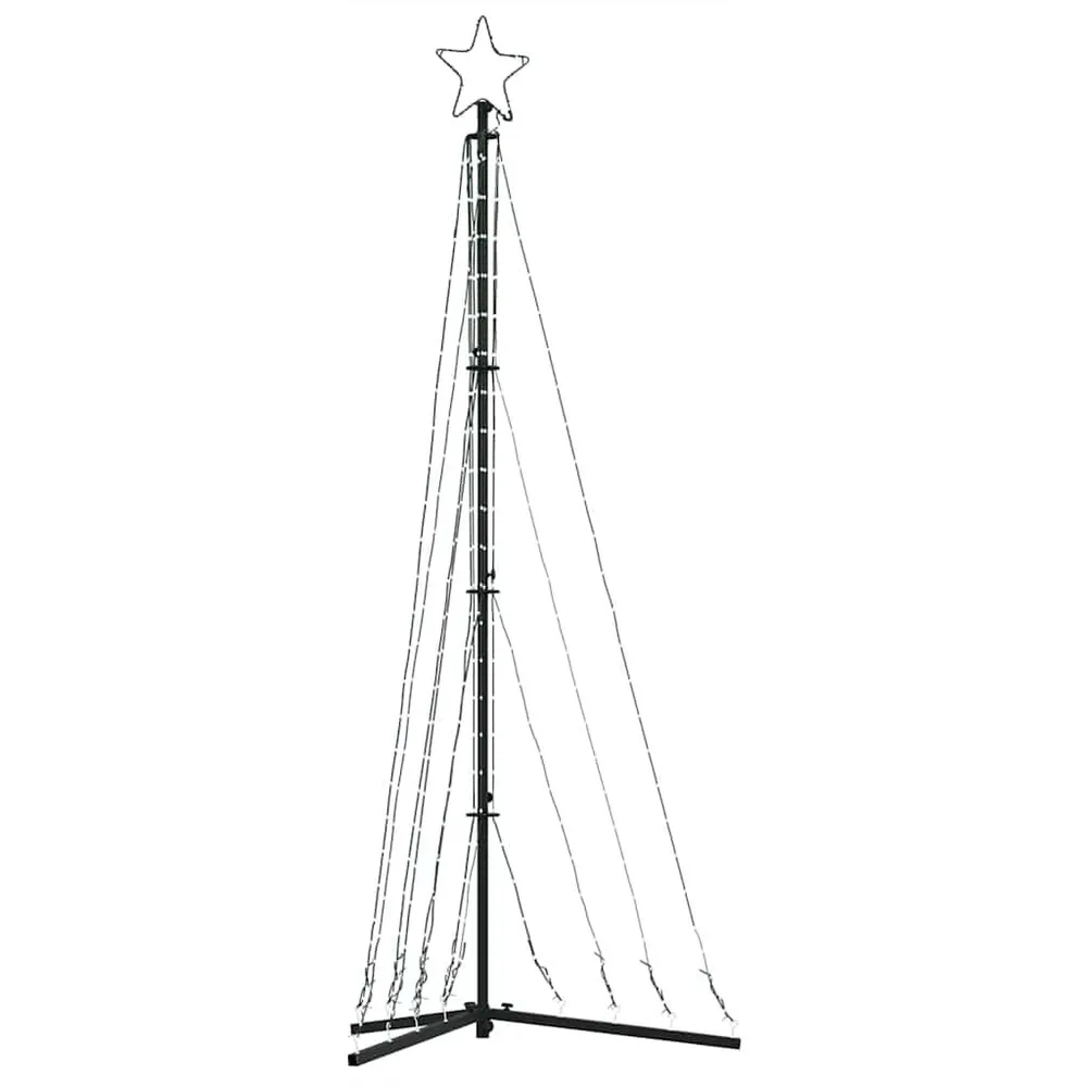 LED Árvore de Natal 339 LEDs Branco Frio 187 cm vidaXL