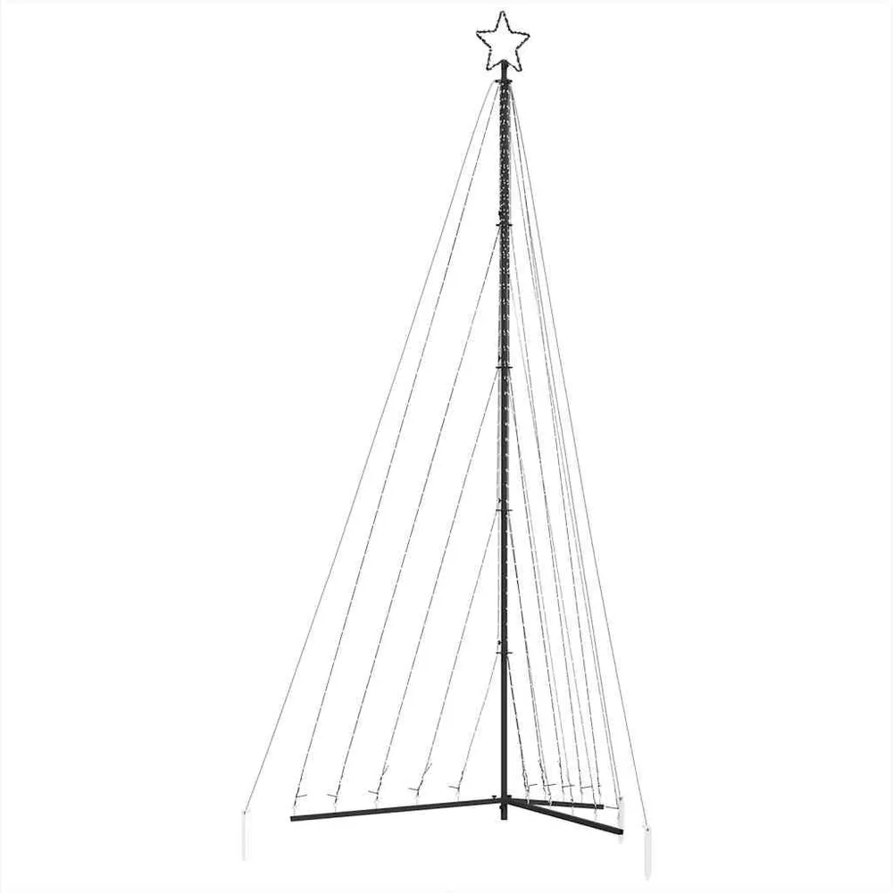 LED Árvore de Natal 570 LEDs Colorido 399 cm vidaXL