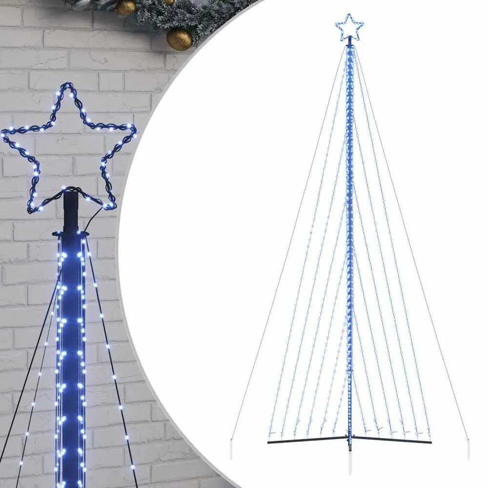 LED Árvore de Natal 789 LEDs Azul 476 cm vidaXL