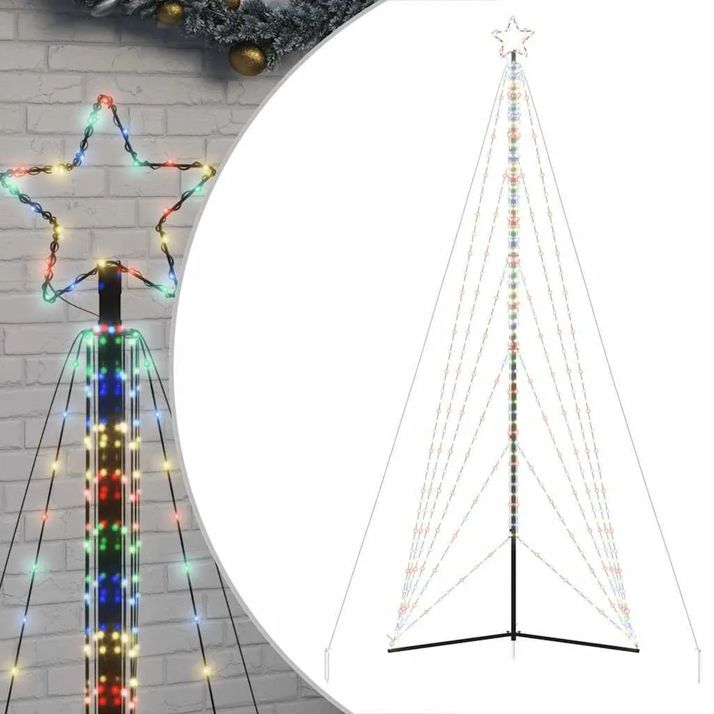 LED Árvore de Natal 861 LEDs Coloridos 478 cm vidaXL