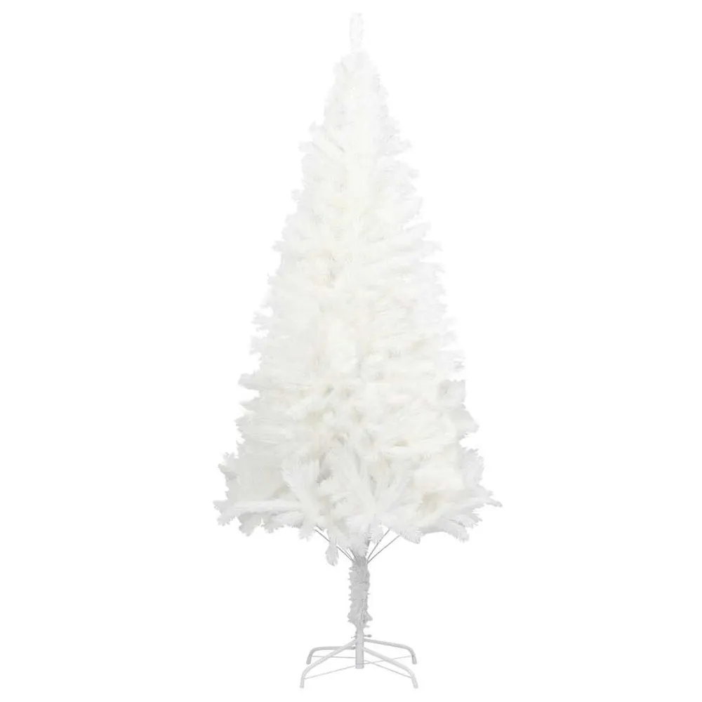 Árvore de Natal artificial agulhas realistas 240 cm branco vidaXL