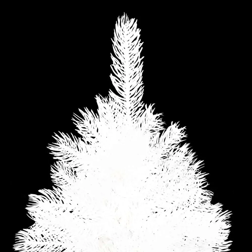 Árvore de Natal artificial agulhas realistas 240 cm branco vidaXL