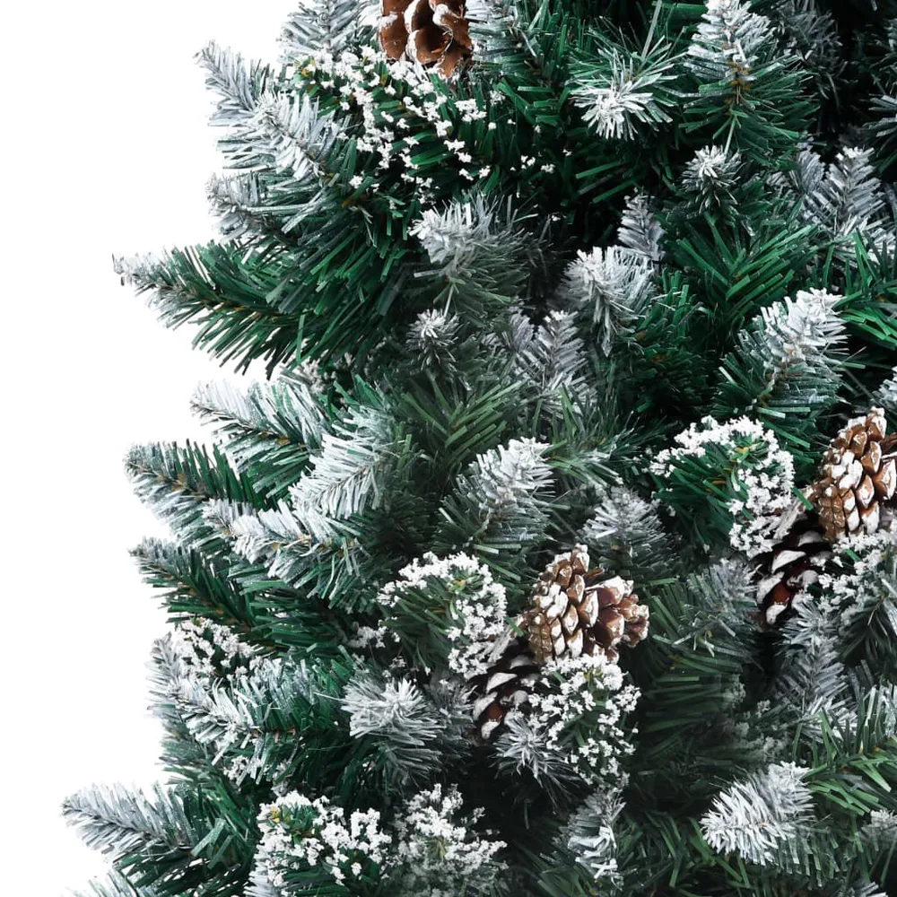 Árvore de Natal artificial com pinhas e neve branca 150 cm vidaXL