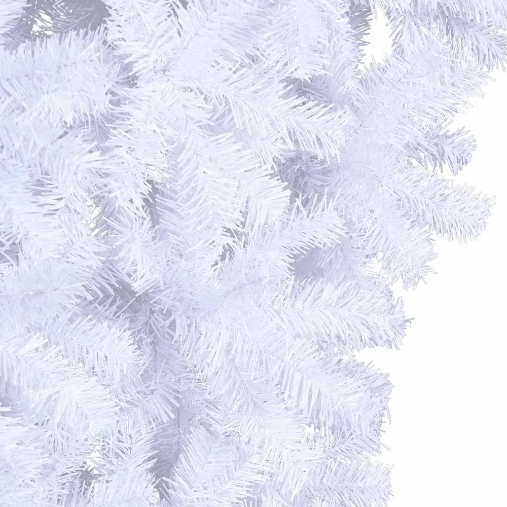 Árvore de Natal artificial invertida com suporte 210 cm branco vidaXL