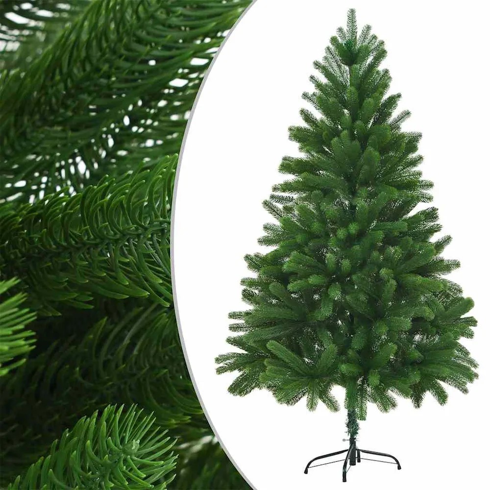 Árvore Natal artificial pré-iluminada com bolas 180 cm verde vidaXL