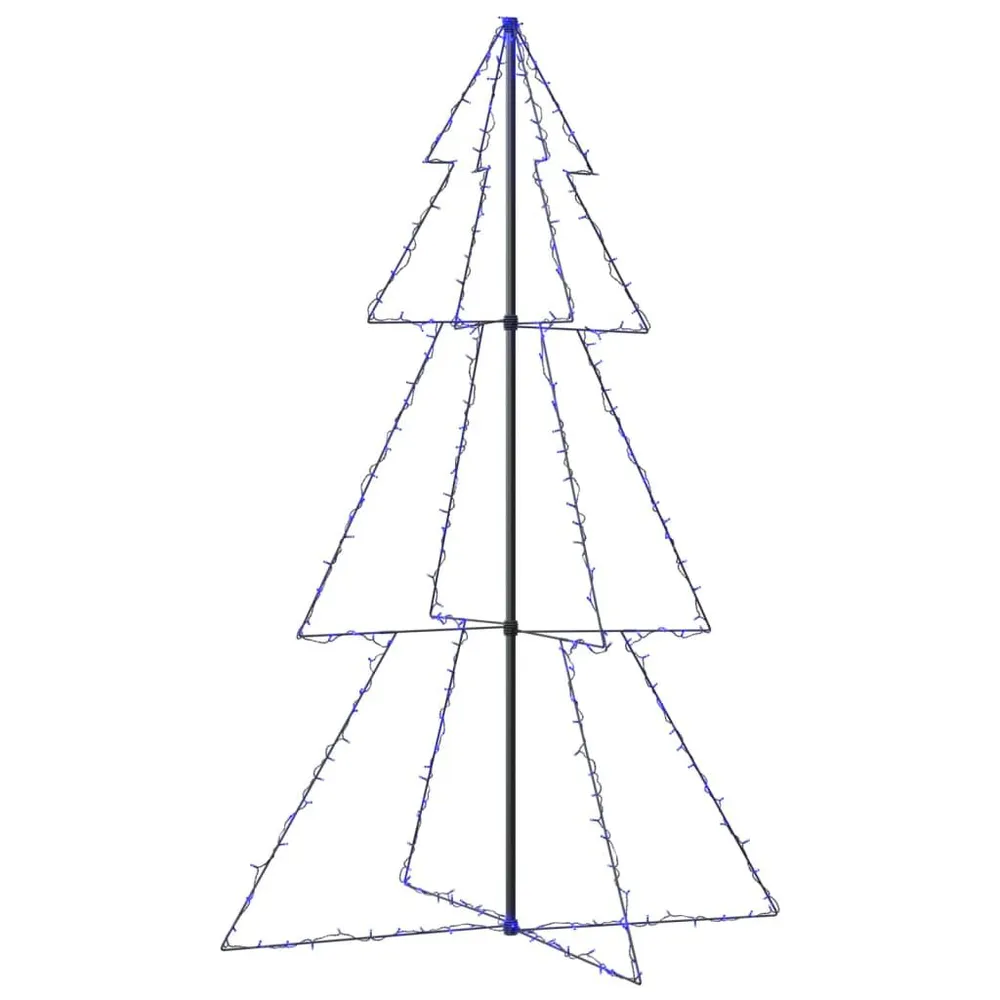 Árvore de Natal em cone 240 LEDs 118x180 cm interior e exterior vidaXL