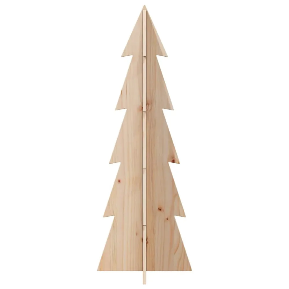 Árvore de Natal decorativa 112 cm madeira de pinho maciç vidaXL
