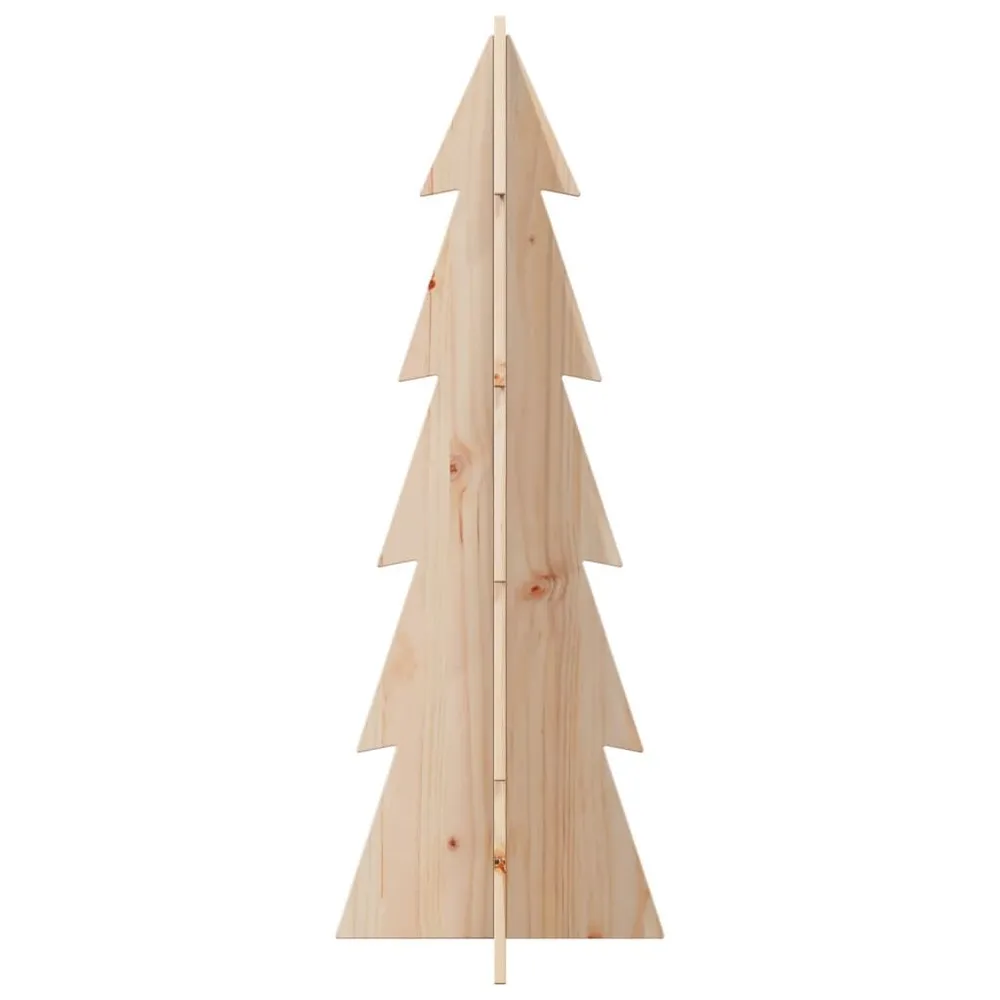 Árvore de Natal decorativa 112 cm madeira de pinho maciç vidaXL