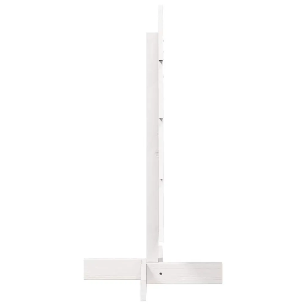 Árvore Natal decorativa 80 cm madeira de pinho maciç branco vidaXL