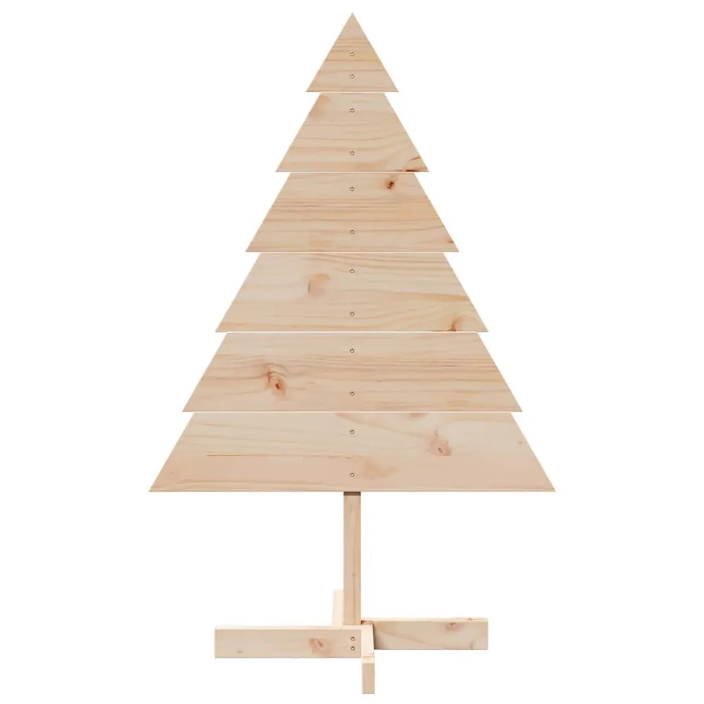 Árvore de Natal em madeira decorativa 110 cm madeira maciç vidaXL