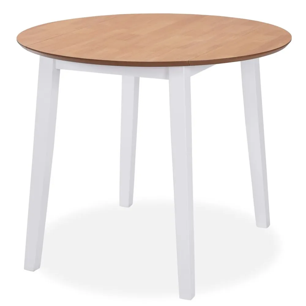 Conjunto de jantar 3 pcs MDF e seringueira branco