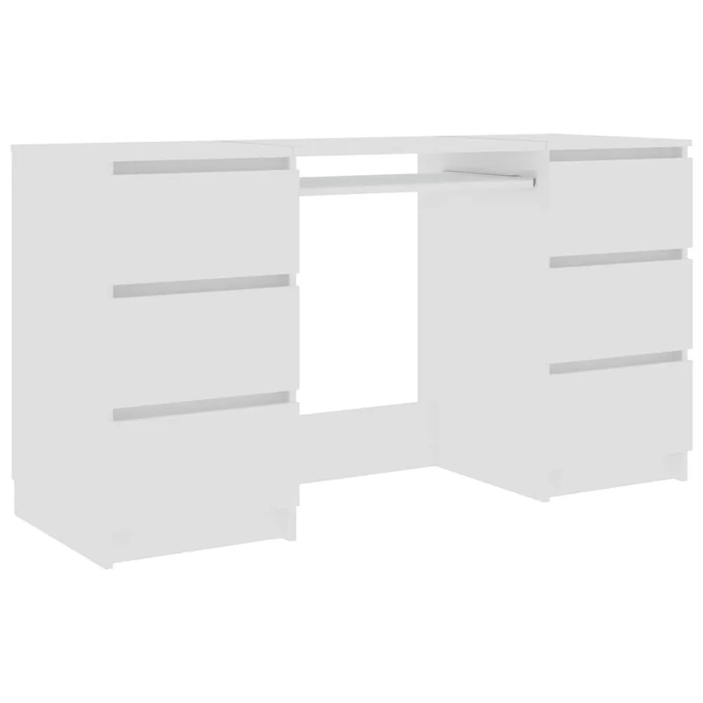 Ergonômico Premium Secretária 140x50x77 cm derivados de madeira carvalho fumado