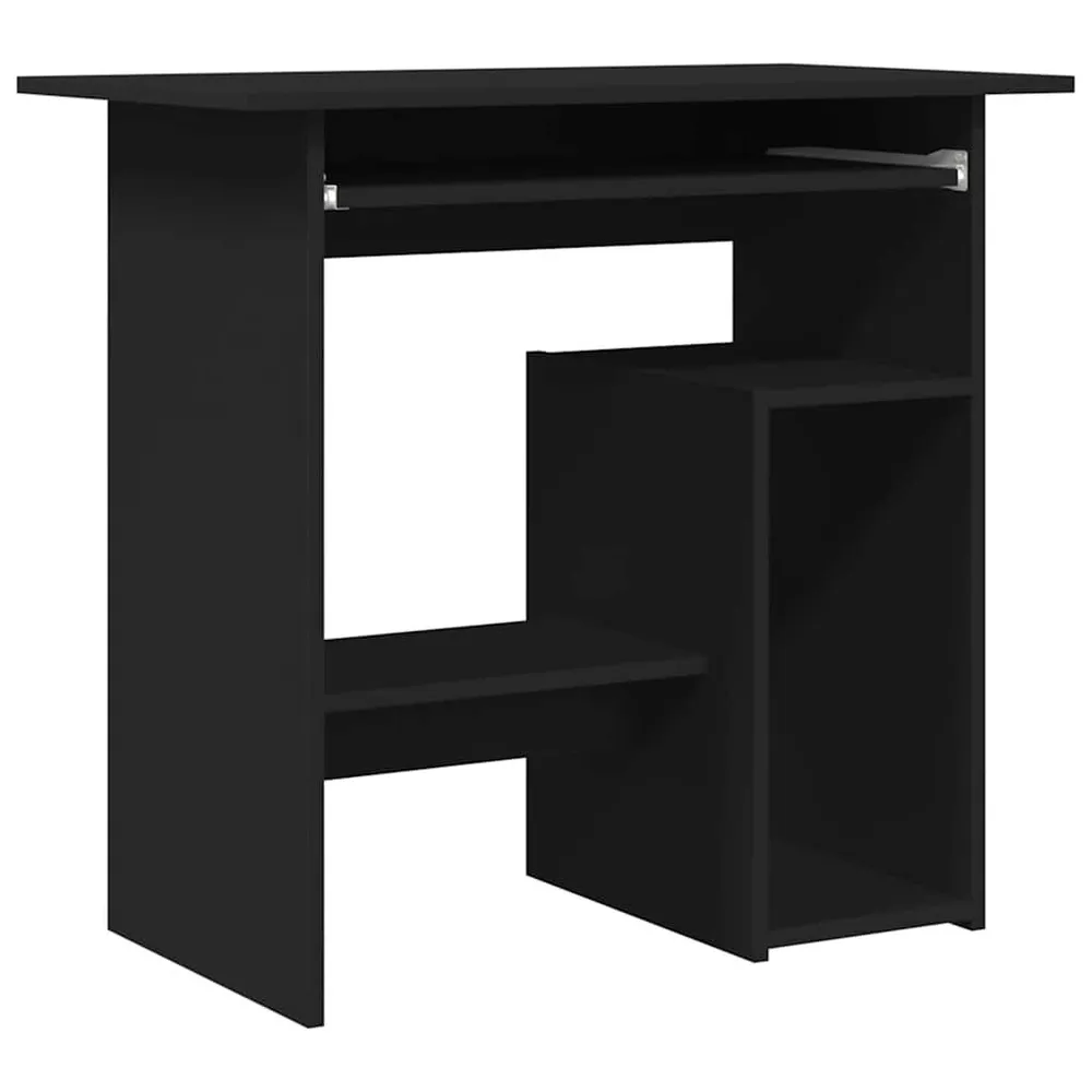 Ergonômico Premium Secretária 80x45x74 cm derivados de madeira preto