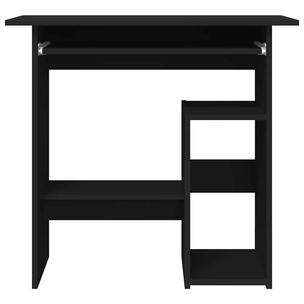 Ergonômico Premium Secretária 80x45x74 cm derivados de madeira preto