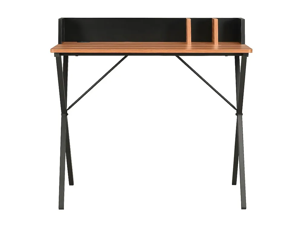 Ergonômico Premium Secretária 80x50x84 cm preto e castanho
