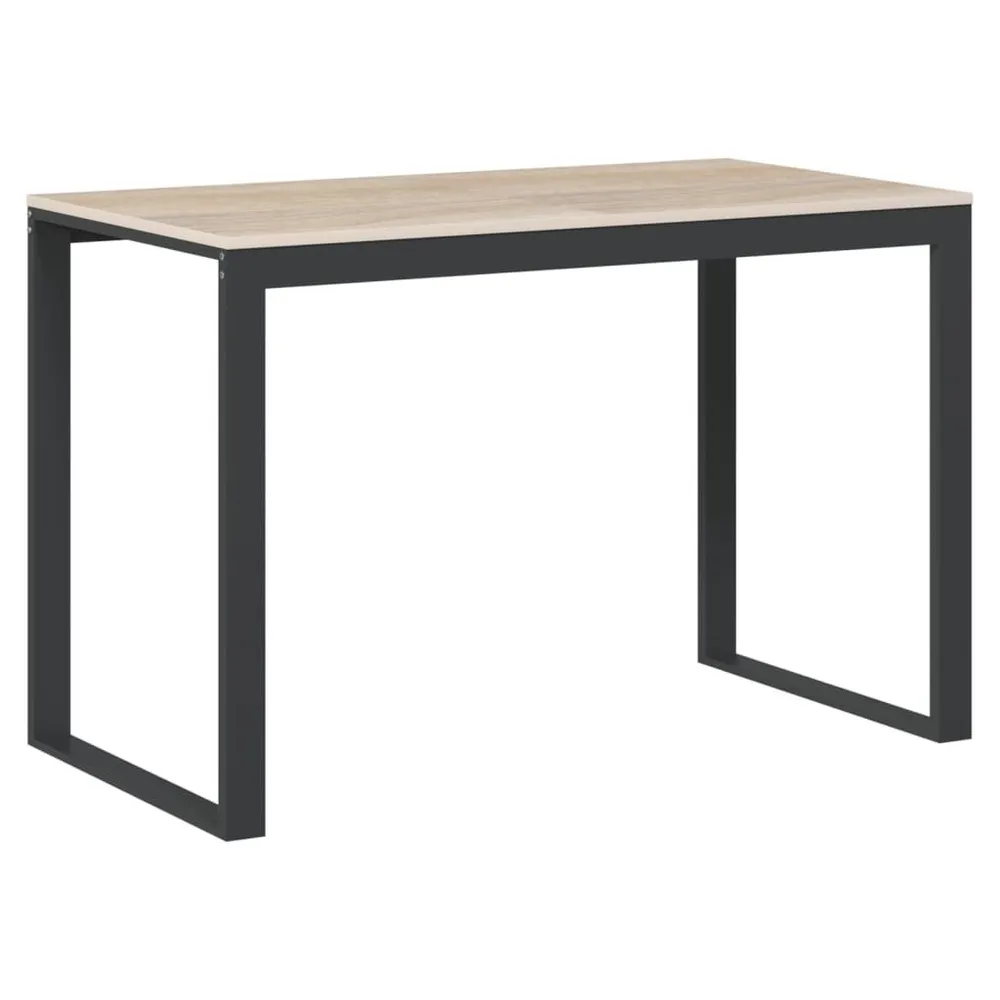 Ergonômico Secretária computador 110x60x73 cm contraplacado preto/carvalho