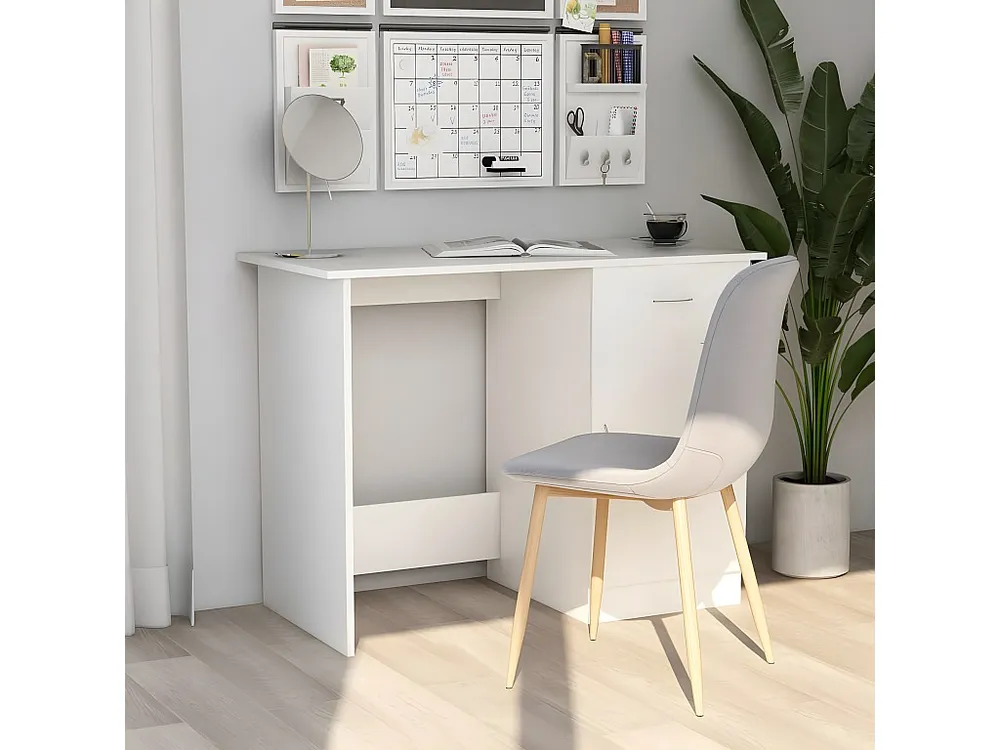 Estante de Arquivo Secretária 100x50x76 cm contraplacado branco