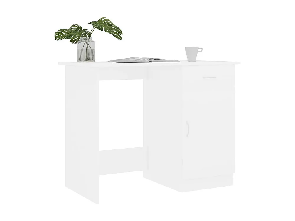 Estante de Arquivo Secretária 100x50x76 cm contraplacado branco