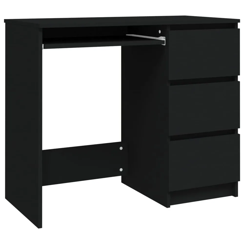 Estante de Arquivo Secretária 90x45x76 cm derivados de madeira preto