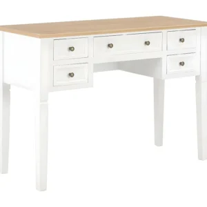 Mesa Ajustável Secretária 109,5x45x77,5 cm madeira branco
