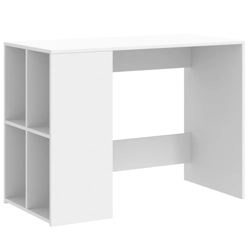 Secretária 102x50x75 cm derivados de madeira branco com Apoio Lombar