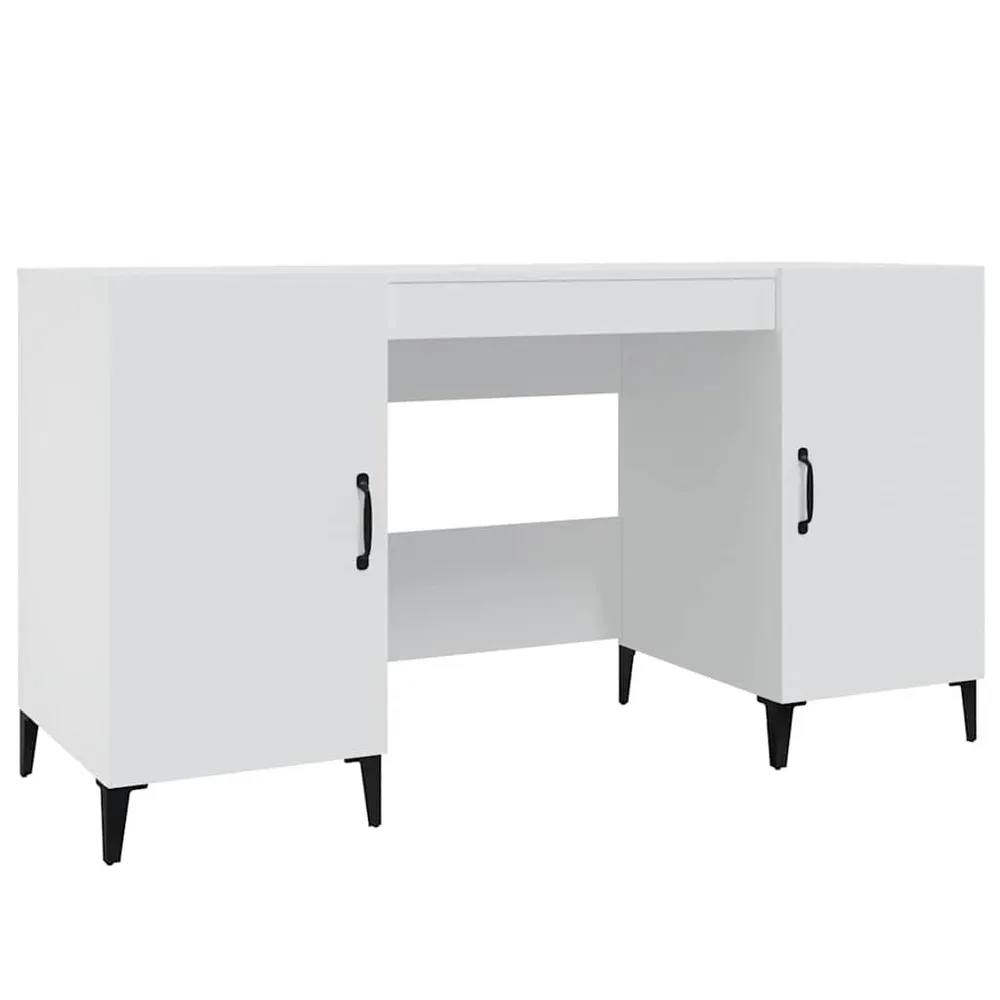 Suporte para Monitor Secretária 140x50x75 cm derivados de madeira branco