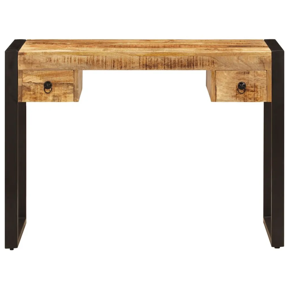 Suporte para Monitor Secretária com 2 gavetas madeira mangueira maciç 110x50x77 cm