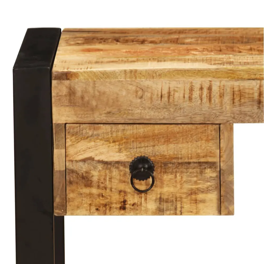 Suporte para Monitor Secretária com 2 gavetas madeira mangueira maciç 110x50x77 cm