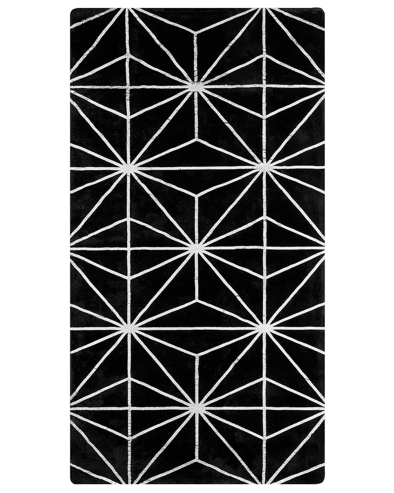 Viscose Area Rug 80 x 150 cm Carvão SIBEL