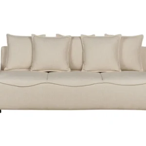 Aparador com Portas Fabric Sofa Bed Storage Tom neutro KRAMA