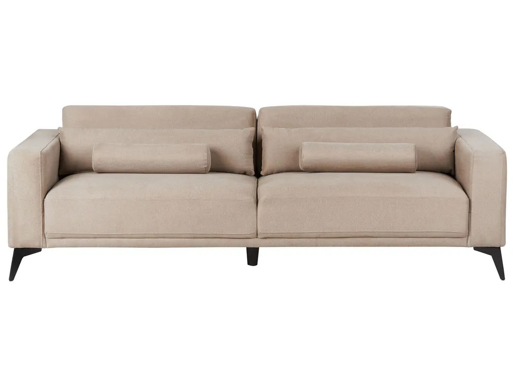 Aparador com Portas 3 Seater Fabric Sofa Taupe ANGE
