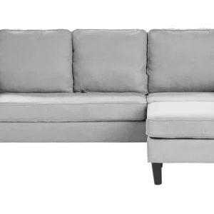 Design Premium 3 Seater Fabric Sofa Ottoman Light Grey AVESTA