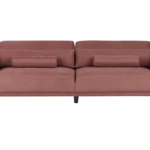 Design Premium Sofá 3 lugares em tecido bordeaux ANGE