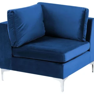 Estante para TV Módulo de canto em veludo azul marinho EVJA