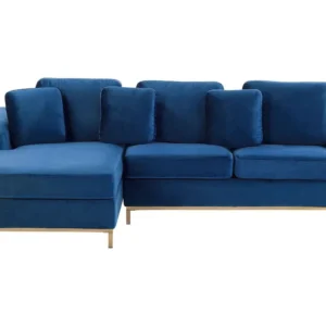 Estante para TV Right Hand Velvet Corner Sofa Navy Anil OSLO