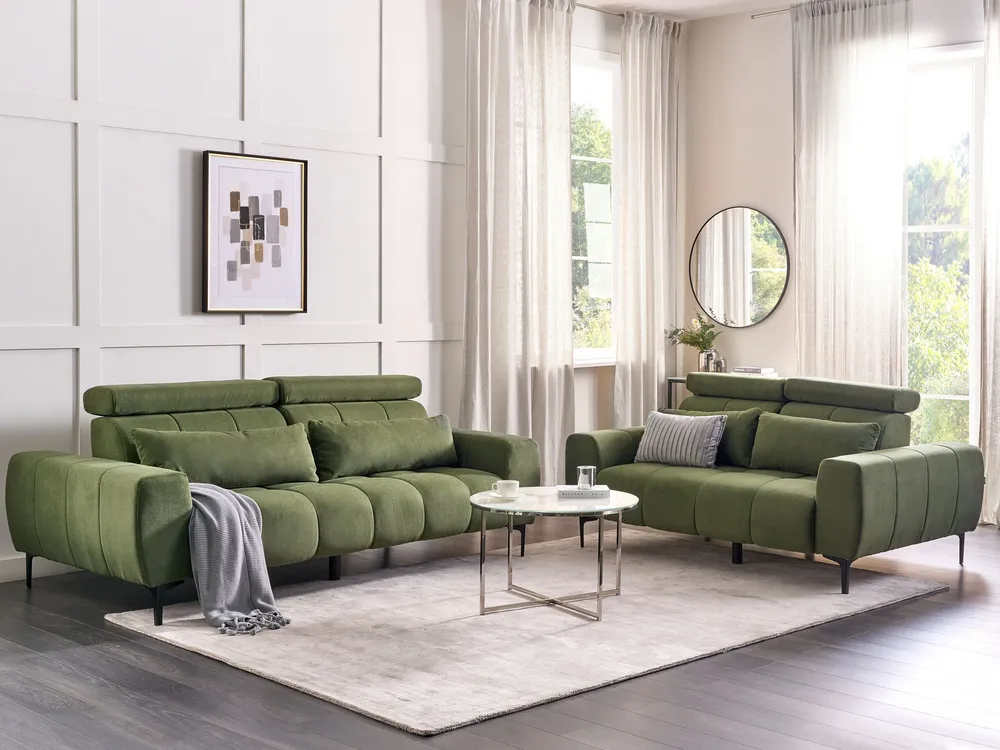 Fabric Living Room Set Oliva VEGAMO com 3 Portas de Correr