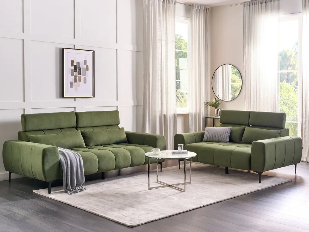 Fabric Living Room Set Oliva VEGAMO com 3 Portas de Correr