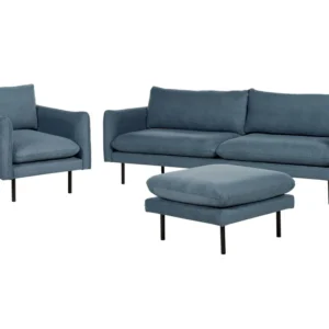Fabric Living Room Set Ottoman Cobalto VINTERBRO