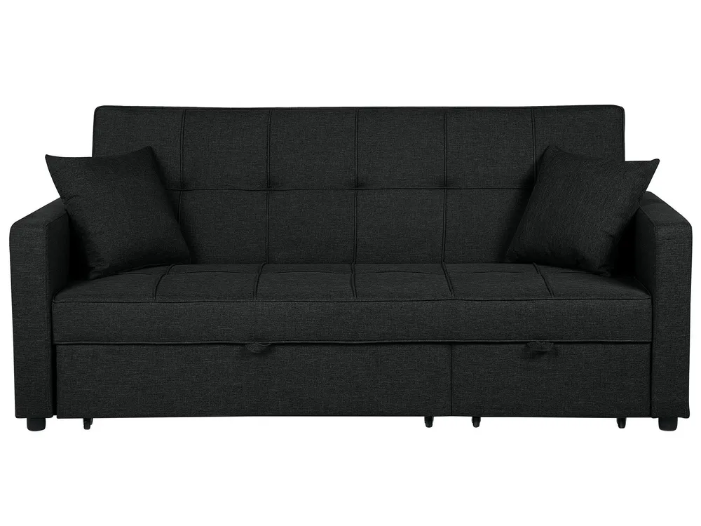 Fabric Sofa Bed Carvão GLOMMA
