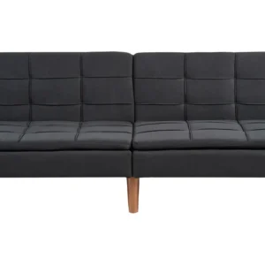 Fabric Sofa Bed Carvão RONNE para Assistir TV
