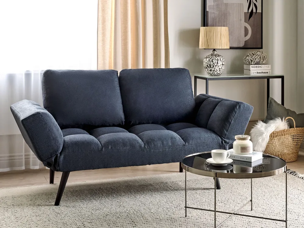Fabric Sofa Bed Dark Anil BREKKE
