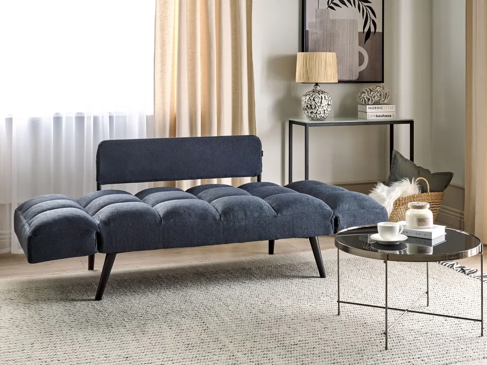 Fabric Sofa Bed Dark Anil BREKKE