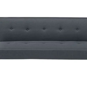 Fabric Sofa Bed Dark Grey VISBY 3 Lugares