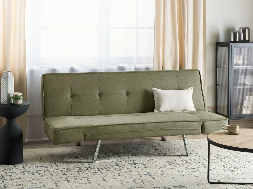 Fabric Sofa Bed Esmeralda BRISTOL para Assistir TV