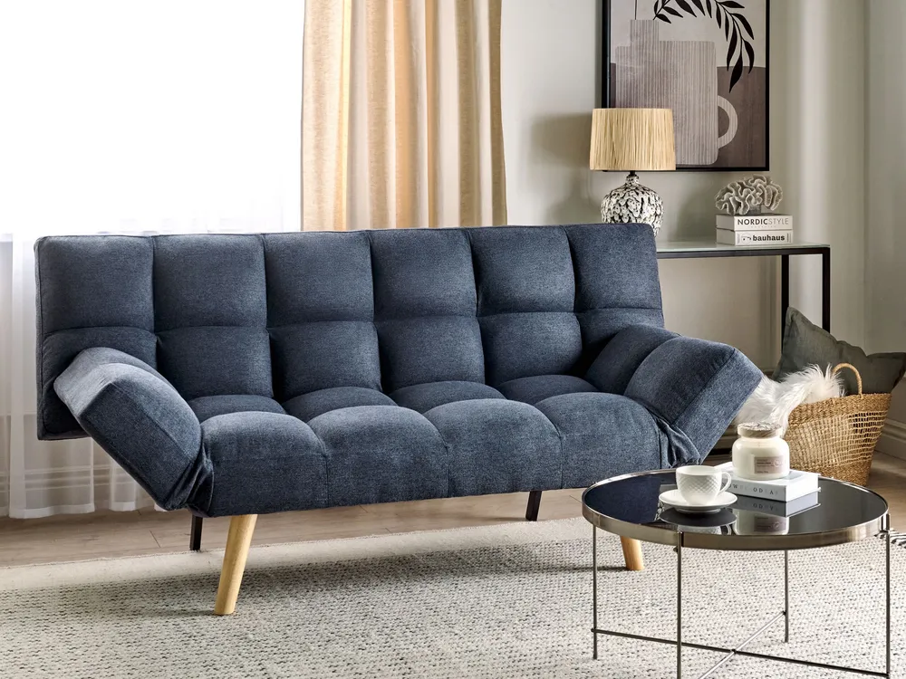 Fabric Sofa Bed Navy Anil INGARO